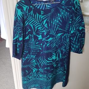 Blue summer casual dress size L
